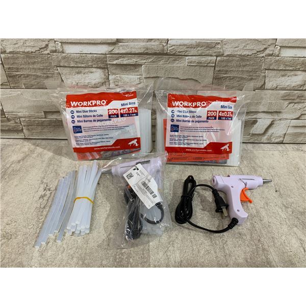 Lot Of 2 Glue Guns With 440 Glue Sticks