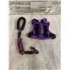 Image 1 : Purple Padded Pet Vest Harness - Small