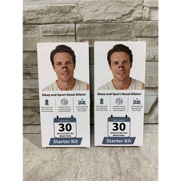 Lot Of 2 Sleep & Sport Nasal Dialator Starter Kits