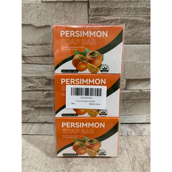 Lot Of 3 Persimmon Soap Bars