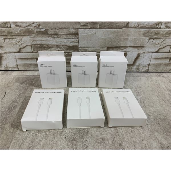 Lot Of 6 USB C To Lightning Cables