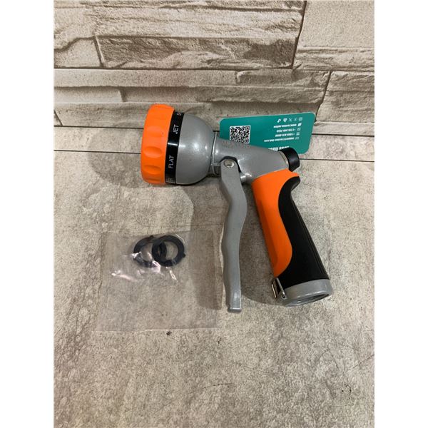 RESTMO Heavy Duty Metal Water Hose Nozzle With 7 Spray Patterns