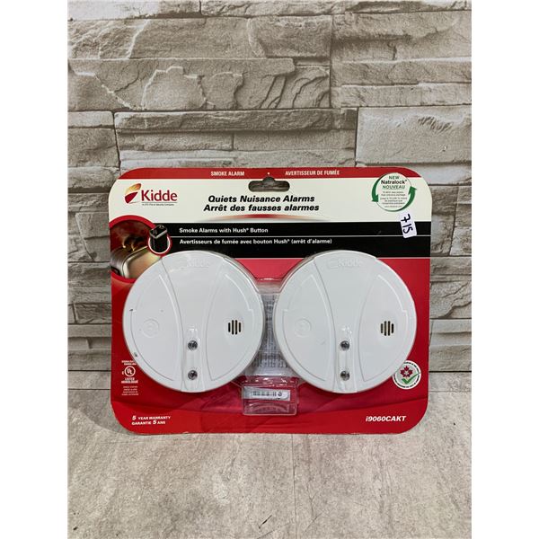 Lot Of 2 Kidde Smoke Alarms With Hush Buttons