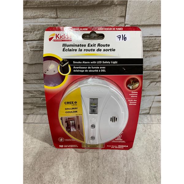 Kidde Smoke Alarm With LED Safety Light