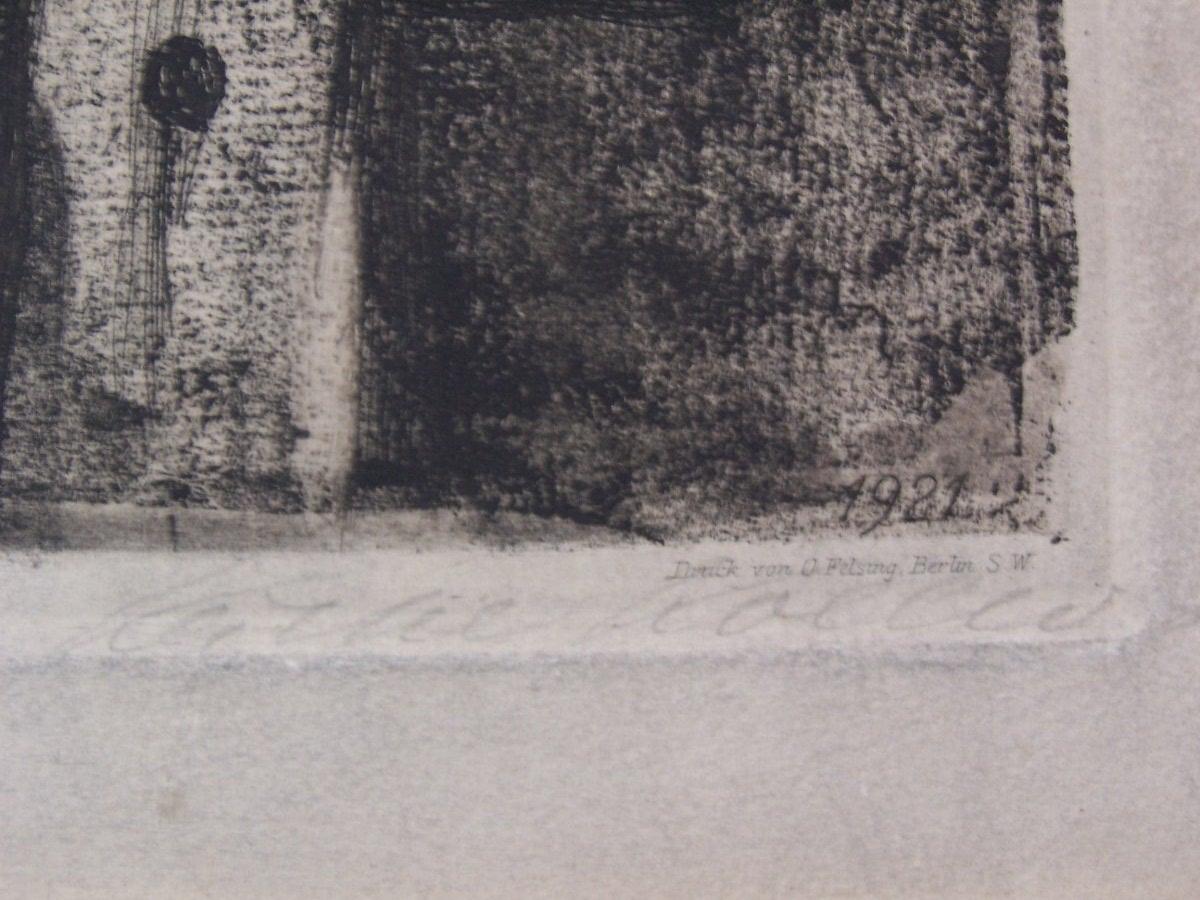 KATHE KOLLWITZ Signed Etching German