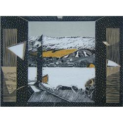 SIRBEGOVIC KEMAL Etching 1977 Bosnian Art