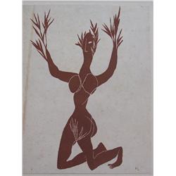 HENRI LAURENS Woodcut Cubism French Art