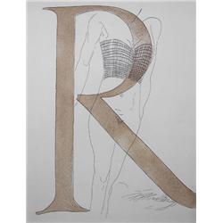 MAN RAY Hand Signed Etching American Renee