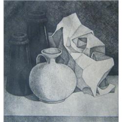 ENRIQUE MARIN Etching Spanish Art 1972