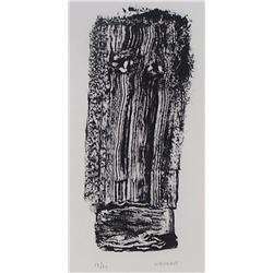 HENRI MICHAUX H.Signed Lithograph French Abstract