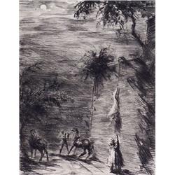 HANS MEID H.Signed Etching German Expressionism 1913