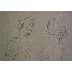 HENRY MOORE H.Signed Lithograph British Art 1979