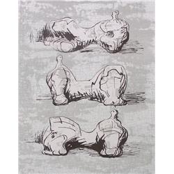 HENRY MOORE H.Signed Lithograph British Art