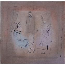 JULES PASCIN Etching French Bulgarian Ecole de Paris