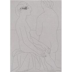 PABLO PICASSO Hand Signed Etching 1934 Vollard Suite