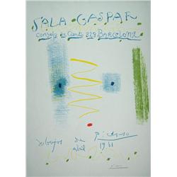 PABLO PICASSO H.Signed Color Lithograph