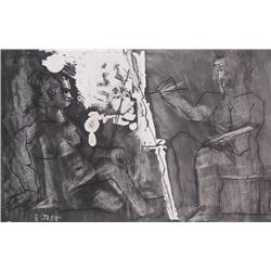 PABLO PICASSO H.Signed Etching Aquatint 1965