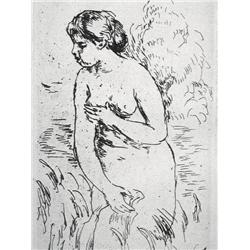 A.RENOIR Etching Impressionism