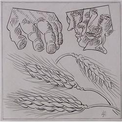 LEOPOLD SURVAGE Hand Signed Etching Cubism Russian