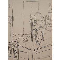 SANYU Signed Drawing Chinese Art