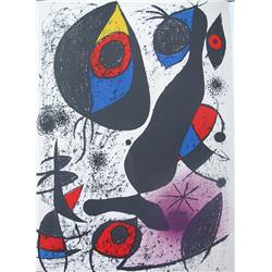 JOAN MIRO 2 Lithographs Surrealism Book