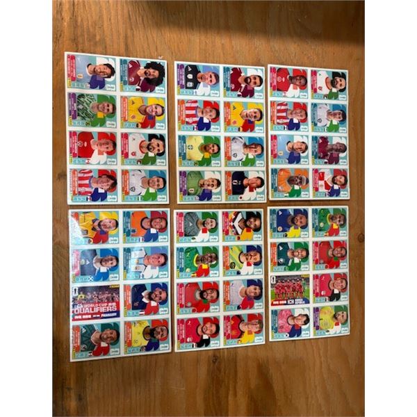 FIFA 2026 Stickers 6 pkg. of 3 Sheets = 18 sheets