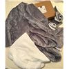 Image 1 : Sherpa Micromink Comforter Set (queen) charcoal