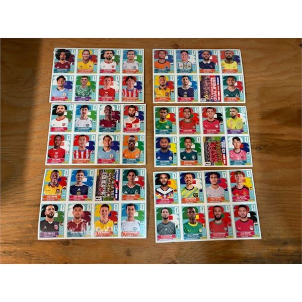 FIFA 2026 Stickers 6 pkg. of 3 Sheets = 18 sheets