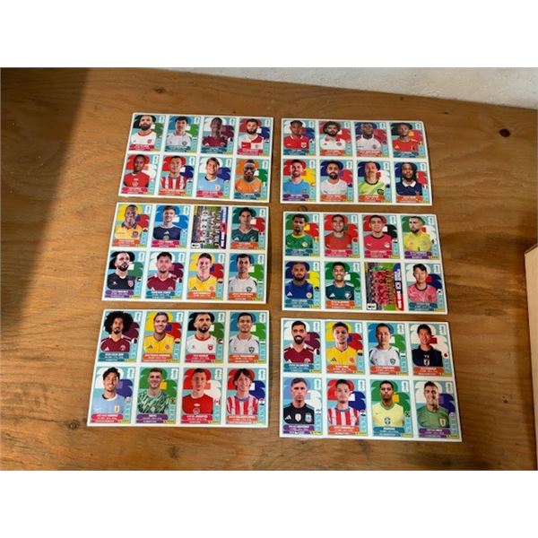 FIFA 2026 Stickers 6 pkg. of 3 Sheets = 18 sheets