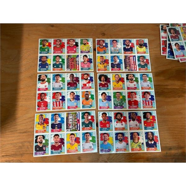FIFA 2026 Stickers 6 pkg. of 3 Sheets = 18 sheets