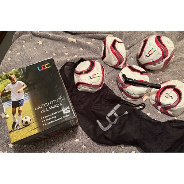 LCC 7pc. Soccer Ball Set (deflated) x 2