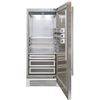 Image 2 : BNIB - Fhiaba 36" Stainless Steel Cladded Column Refrigerator, RV: $14,890, Bottom Compressor, Stain