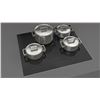 Image 1 : BNIB - Fulgor 24" 700 Series Glossy Black Electric Cooktop, RV: $1,219 - Model F7RT24S1