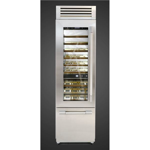 BNIB - Fulgor Sofia 54-Bottle Built-In Wine Cellar (Left Door), RV: $17,450 - Model F7PBW24S1-L