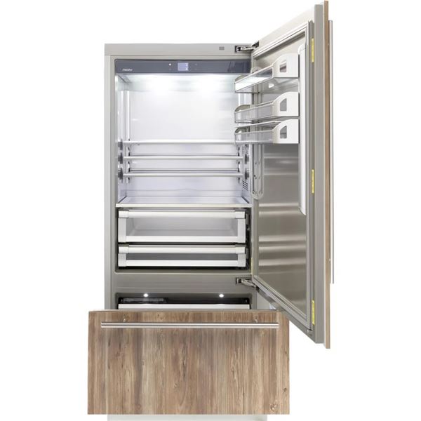 BNIB - Fhiaba 36" Built-in Bottom Freezer Refrigerator with Interior Ice Maker, RV: $15,339, 3 Zone,
