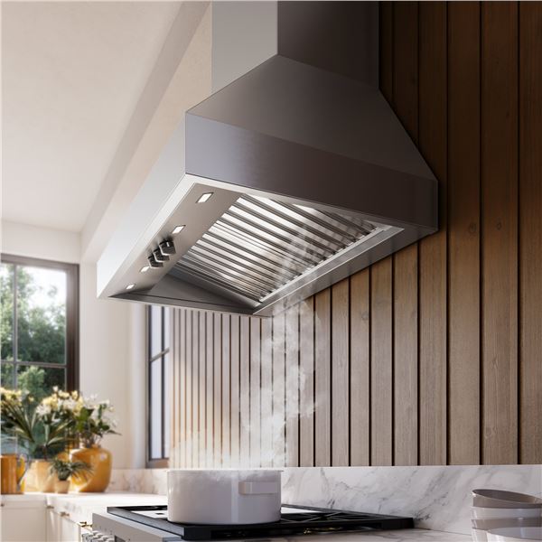 BNIB - Falmec 30" Pro Series Pyramid Wall Hood, RV: $2,799, 3-Speed Slider Control, 600 CFM, Stainle