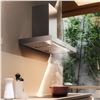 Image 2 : BNIB - Falmec 36" Mercurio XL Wall-Mounted Chimney Hood, RV: $1,579, Halogen Lights, 600 CFM, Backli