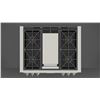 Image 3 : BNIB - Fulgor Milano 36" Sofia Pro Gas Range Top, RV: $5,879, 4 Burners, with Griddle, Stainless Ste