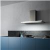 Image 2 : BNIB - Falmec 36" Lumen Wall Hoodfan, RV: $2,229, 4-Speed Backlit Electronic Controls, 500 CFM, Stai