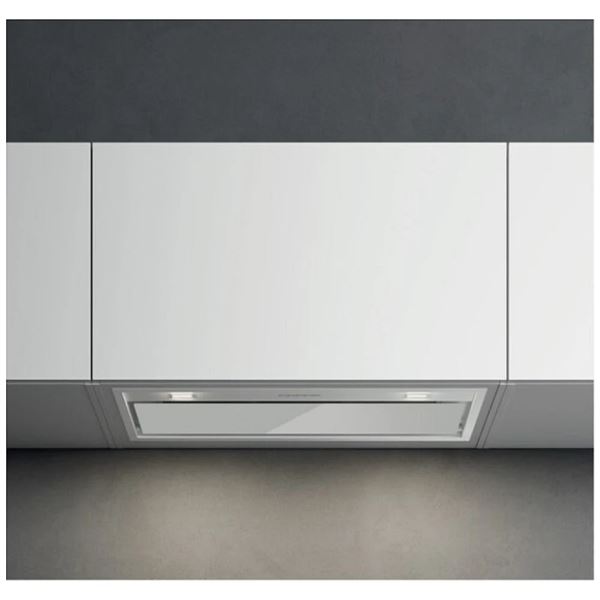 BNIB - Falmec 28" Burano White Glass Designer Insert Hood, RV: $1,199, 4-Speed, 500 CFM, Delayed Shu