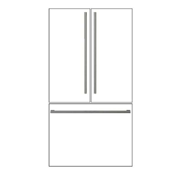 BNIB - Fulgor Accessory - 36" French Door Fridge Distinto Handle Kit Stainless Steel, RV: $369 - Mod