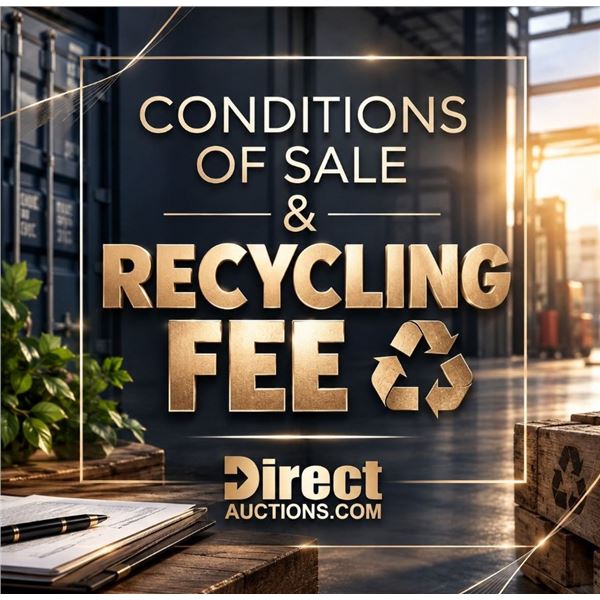CONDITIONS OF SALE - Read before Bidding!