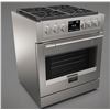 Image 1 : BNIB - Fulgor Milano 30" Sofia Pro Dual Fuel Range, RV: $7,839, 4 Dual All Brass Burners & Soft Clos