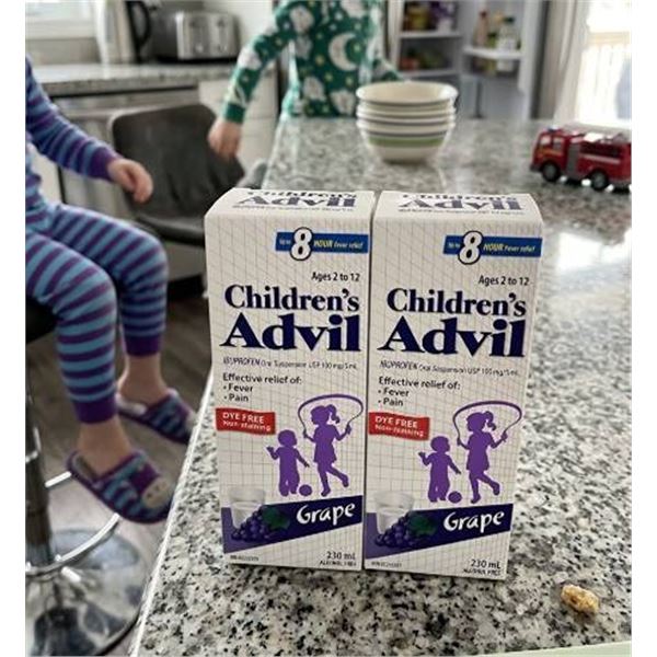 Children's Advil Grape 230mL 2 Pack Ages 2-12