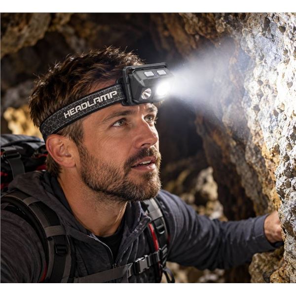 2 Rechargeable Multi-Mode LED Headlamps