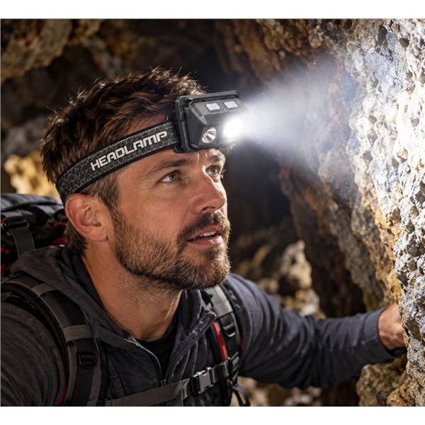 2 Rechargeable Multi-Mode LED Headlamps