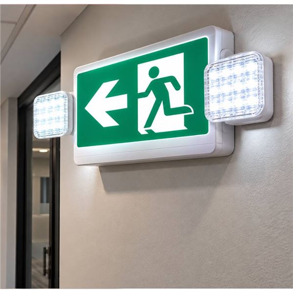 QLlite Combo LED Running Man Exit Sign