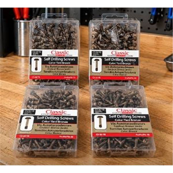 Classic Self Drilling Screws Bronze 4 Packs
