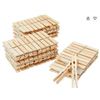 Image 1 : Strata Wooden Clothespins 5 Packs Of 50 Pieces
