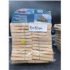 Image 2 : Strata Wooden Clothespins 5 Packs Of 50 Pieces
